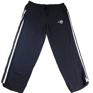 Reebok Joggers Men 2XLarge Blue NFL Los‎ Angeles Ram Casual Football Sweatpants